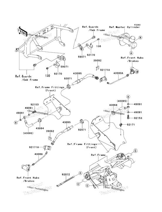 Front Brake Piping