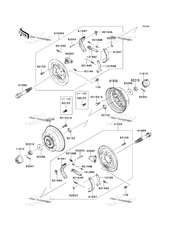Front Hubs/Brakes