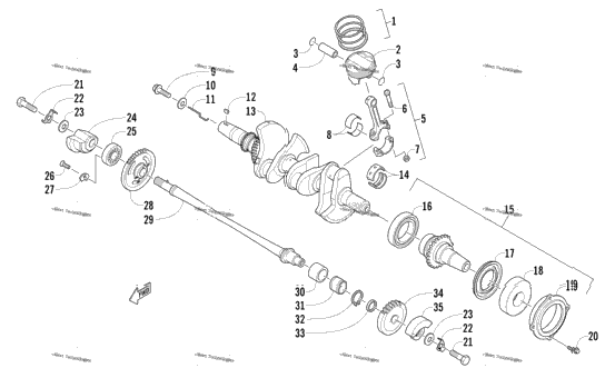 Piston And Crankshaft Assembly