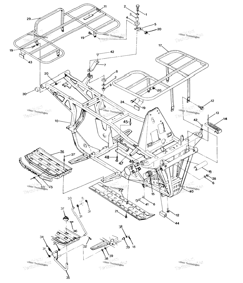 Frame Assembly W/ Racks 250 4X4