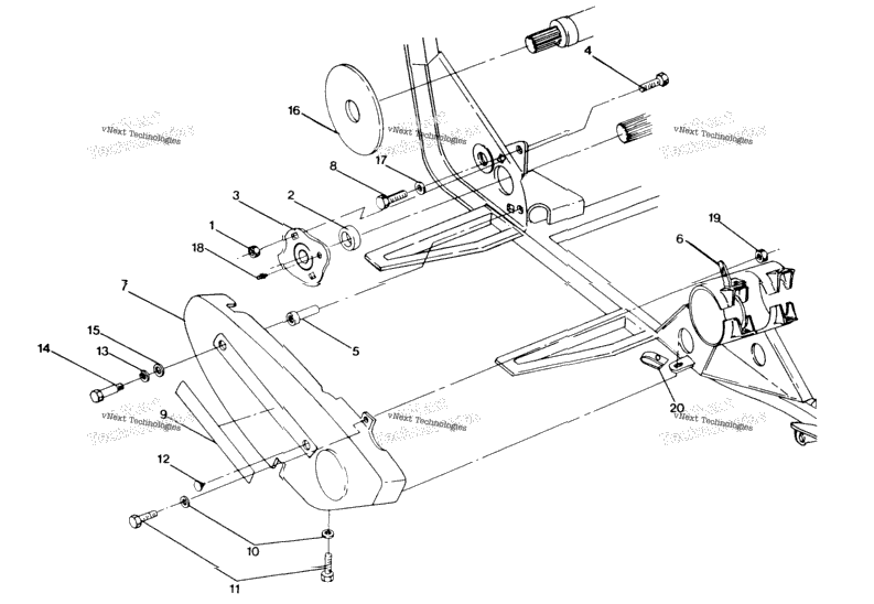 Rh Chain Cover Assembly 250 4X4