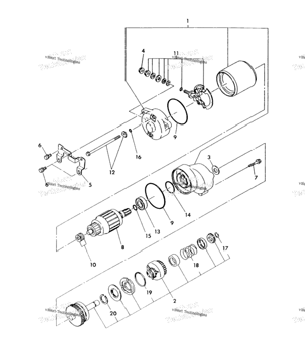 Starting Motor Assembly 250 4X4
