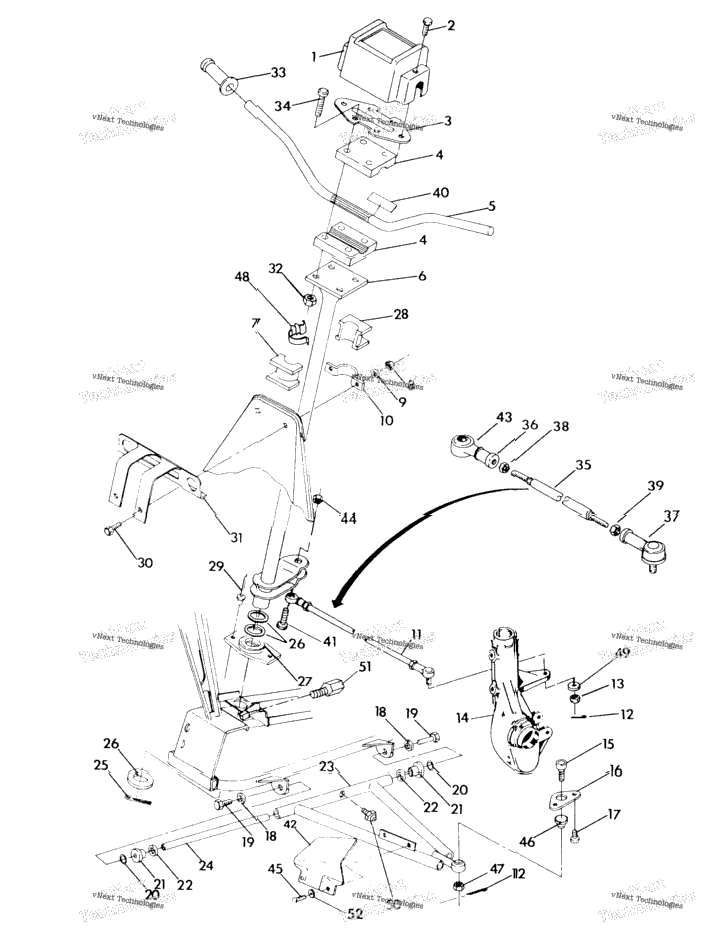 Steering Assembly 250 4X4