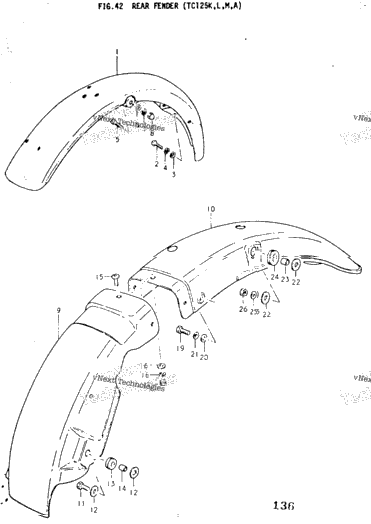 Rear Fender (Tc125k