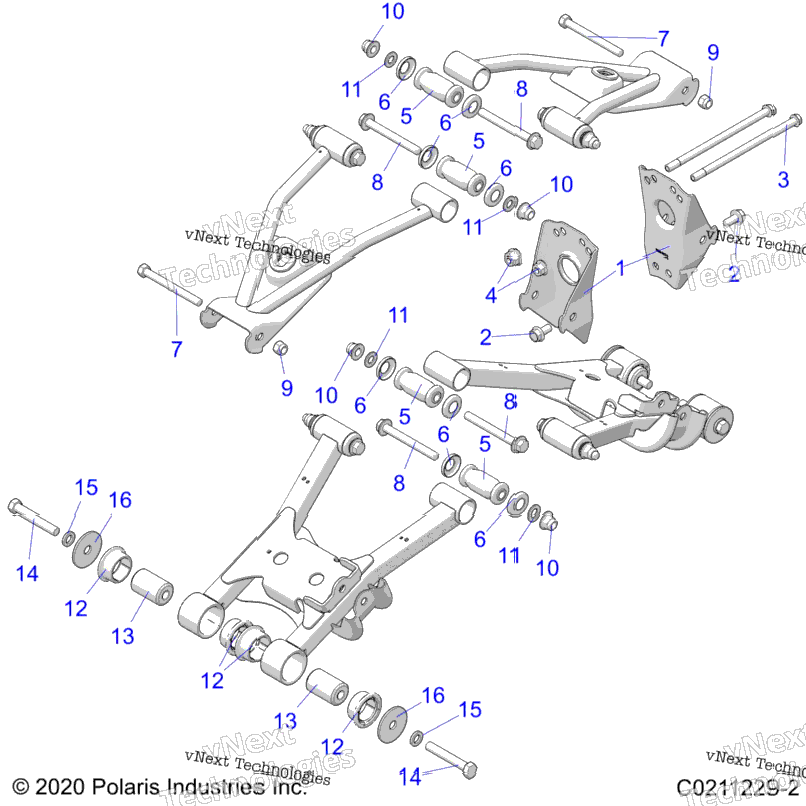 Suspension, Rear Control Arm, Mounting