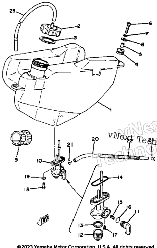 Fuel Tank Yt125g - H - J