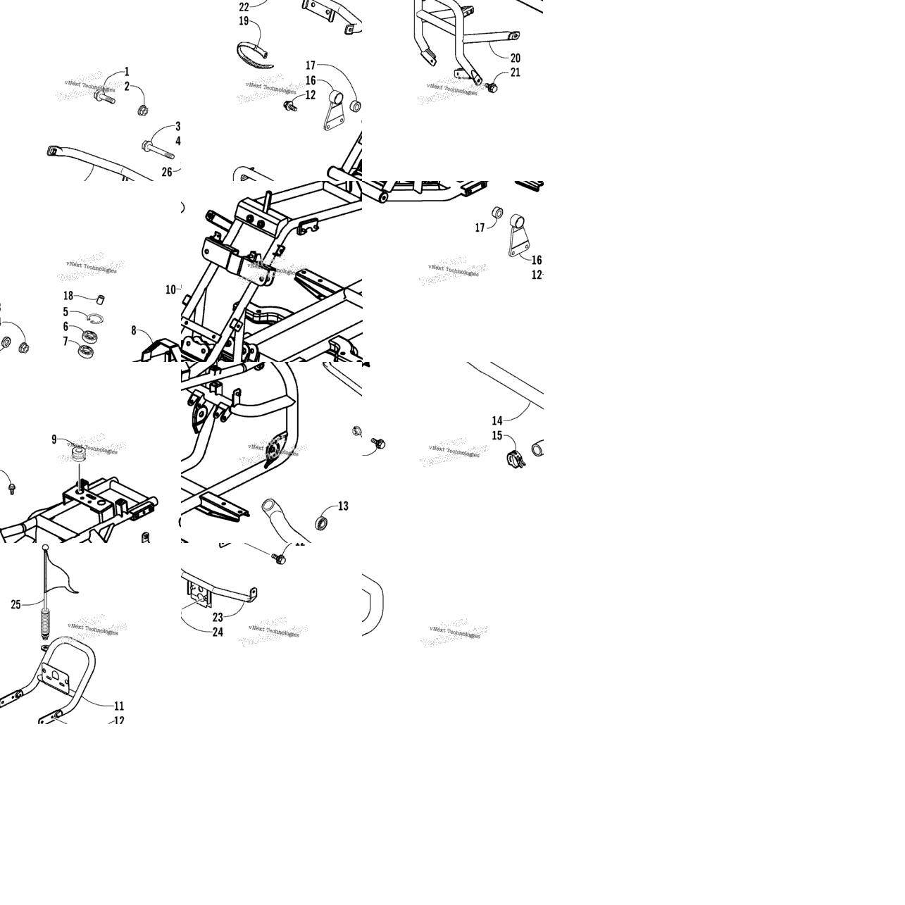 Frame And Related Parts Assembly