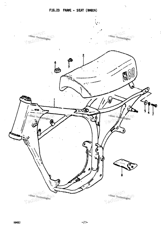Frame - Seat (Rm80n)