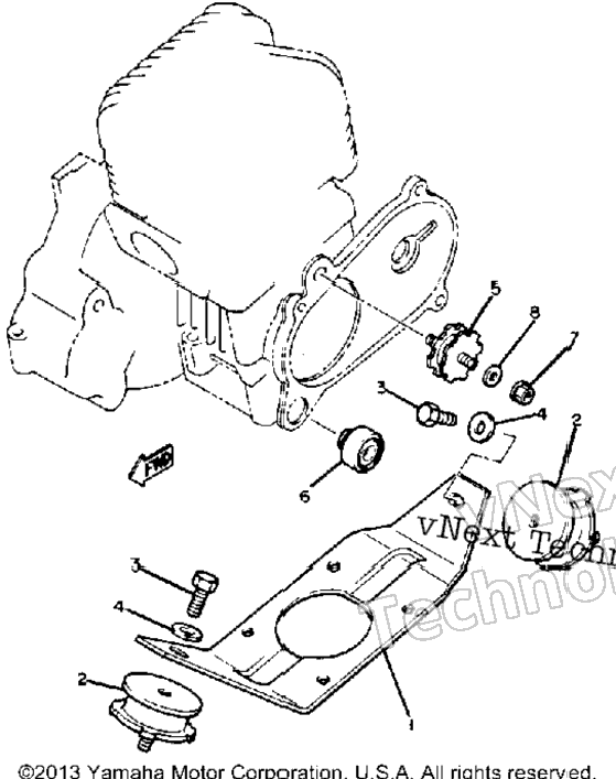 Emgine Bracket Br250f - G