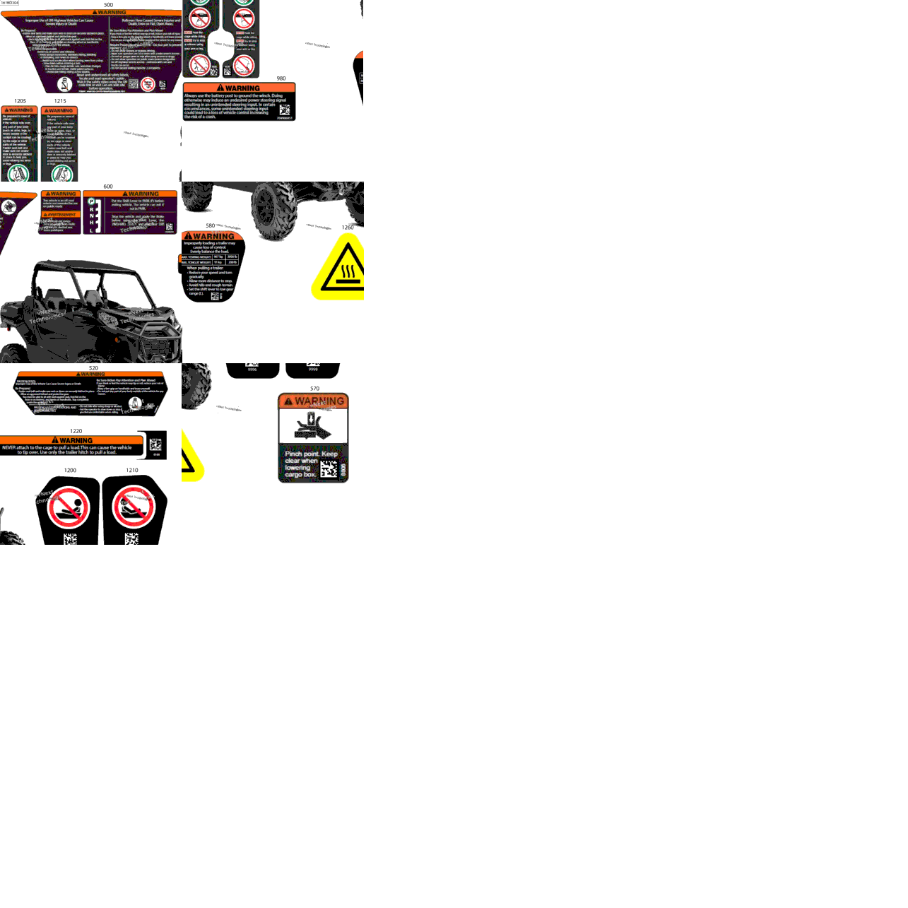 Body - Warning Decals