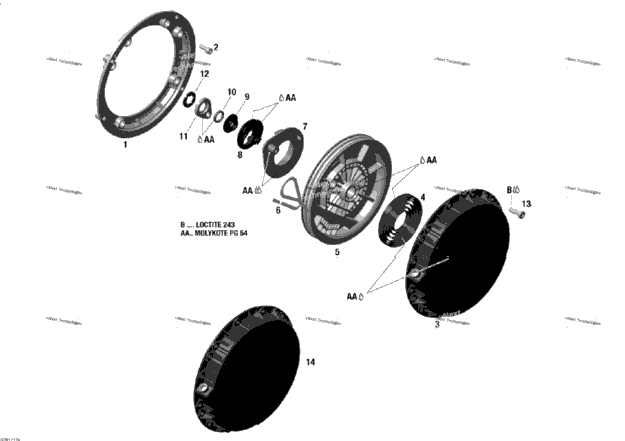 Rewind Starter - 600Ho E-Tec