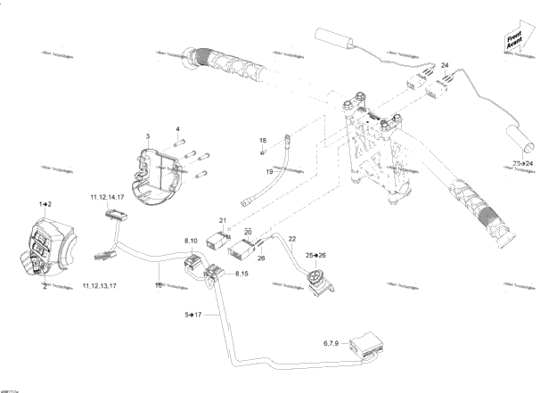 Steering Wiring Harness - 550F