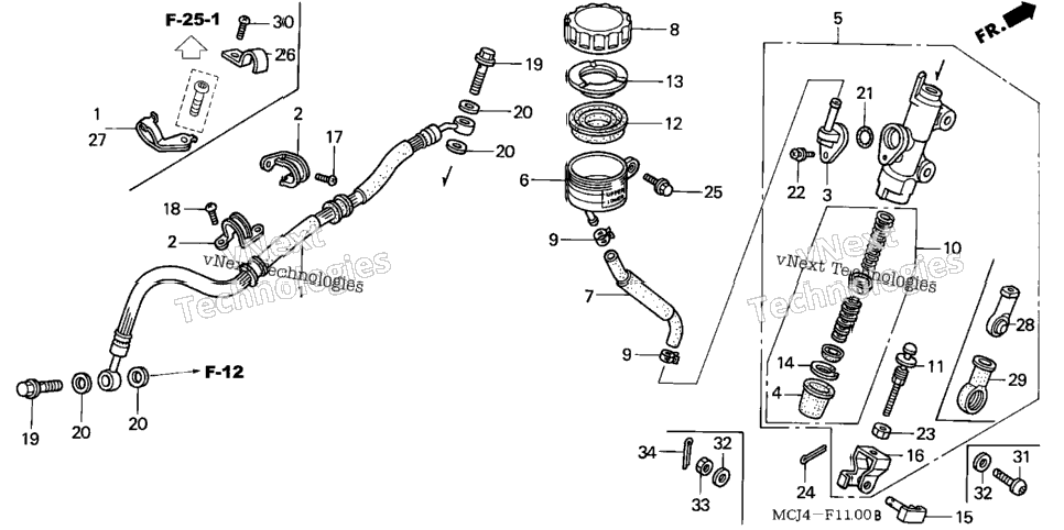 Rear Brake Master Cylinder
