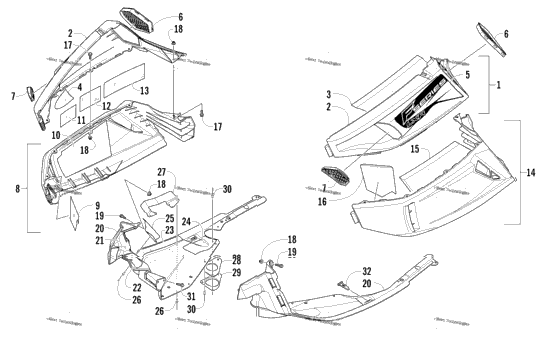 Skid Plate And Side Panel Assembly