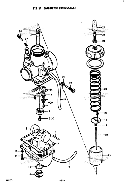 Carburetor (Rm125a