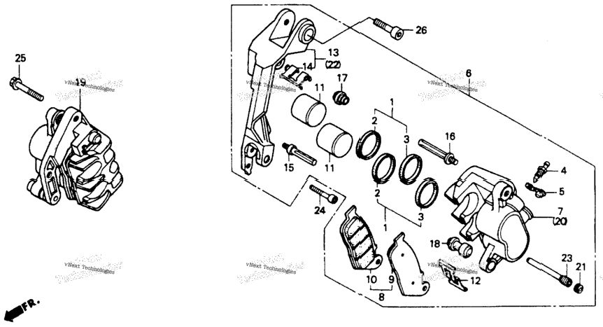 Front Brake Caliper