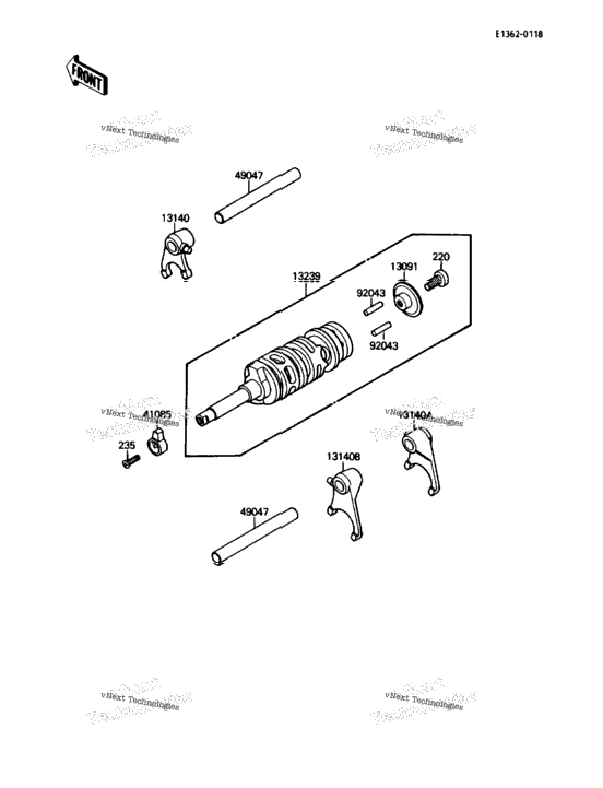 Gear Change Drum/Shift Fork(S)