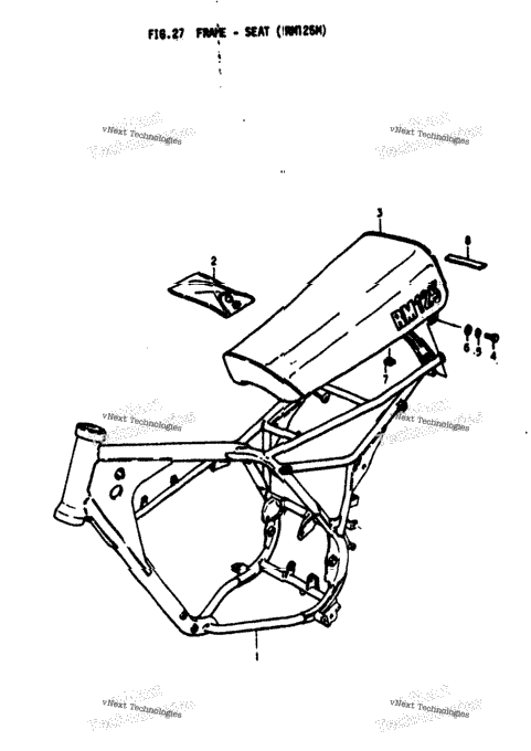 Frame - Seat (Rm125m)