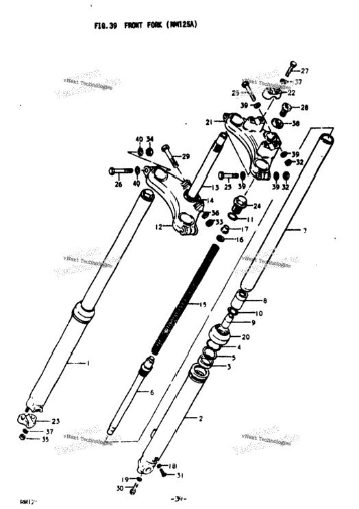 Front Fork (Rm125a)