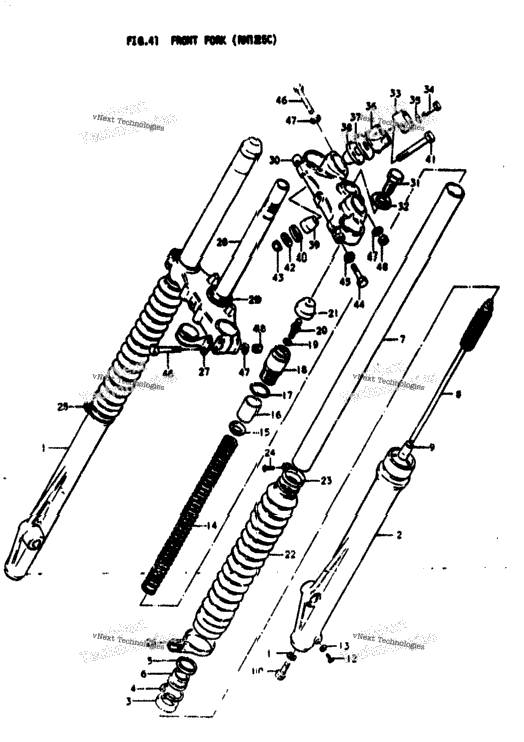 Front Fork (Rm125c)
