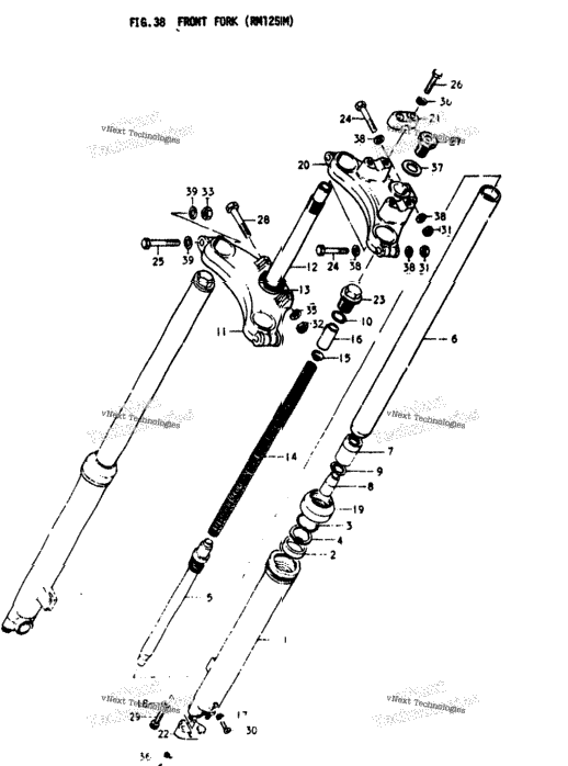 Front Fork (Rm125m)