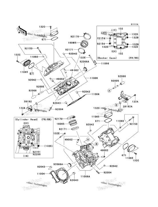 Cylinder Head (Vf750de095937-)