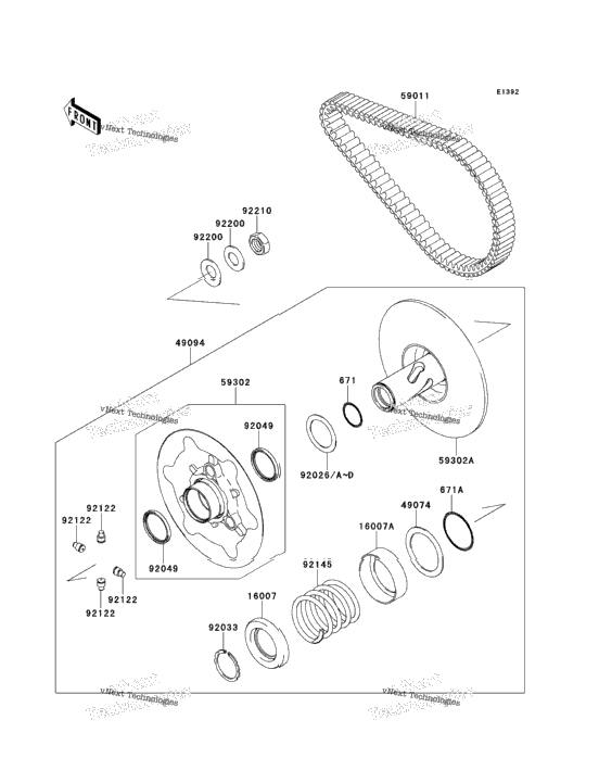 Driven Converter/Drive Belt