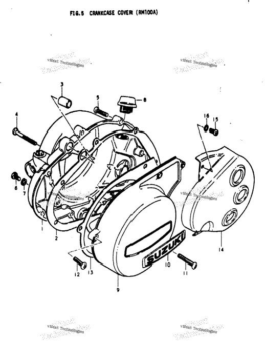 Crankcase Cover (Rm100a)