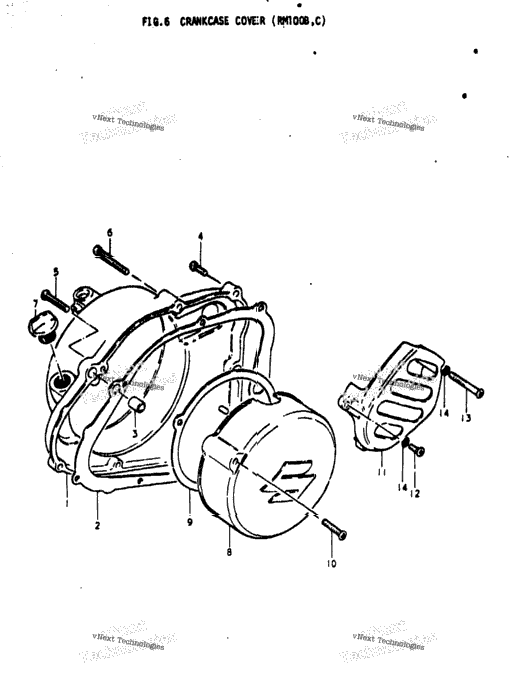 Crankcase Cover (Rm100b