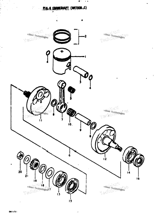 Crankshaft (Rm100b