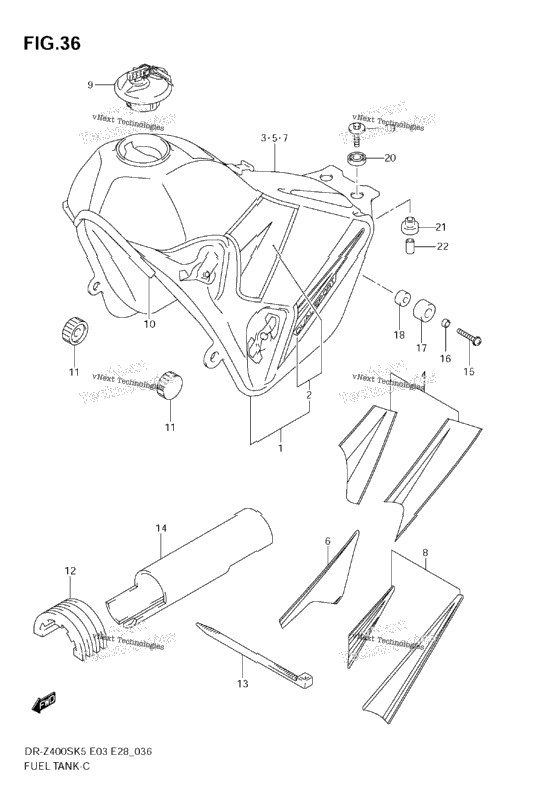 Fuel Tank (Model K5/K6/K7/K8)
