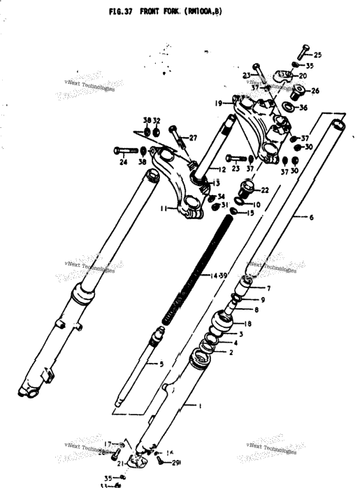 Front Fork (Rm100a