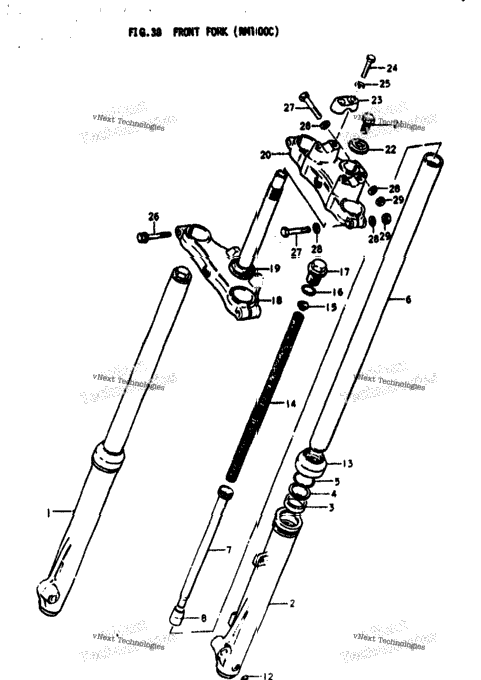 Front Fork (Rm100c)