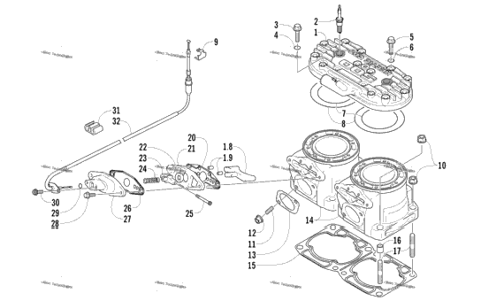 Cylinder And Head Assembly