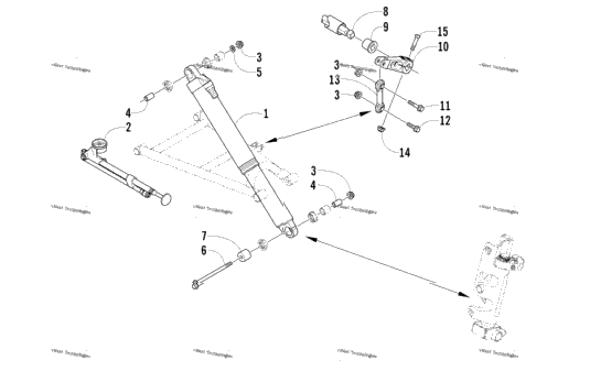 Shock Absorber And Sway Bar Assembly