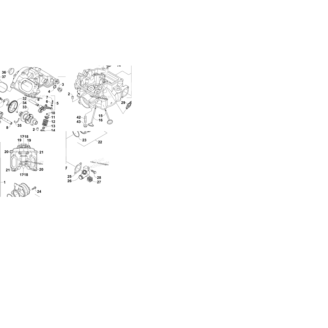 Cylinder Head And Camshaft/Valve Assembly