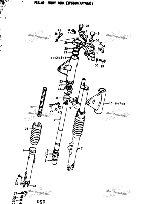 Front Fork [ Gt550k (Kayaba) ]