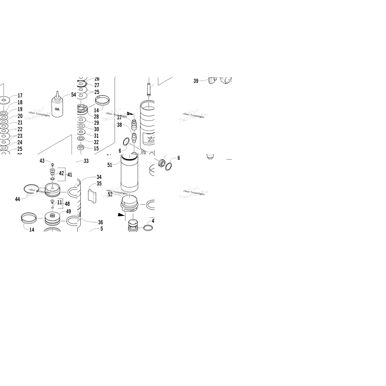 Rear Suspension Rear Arm Shock Absorber