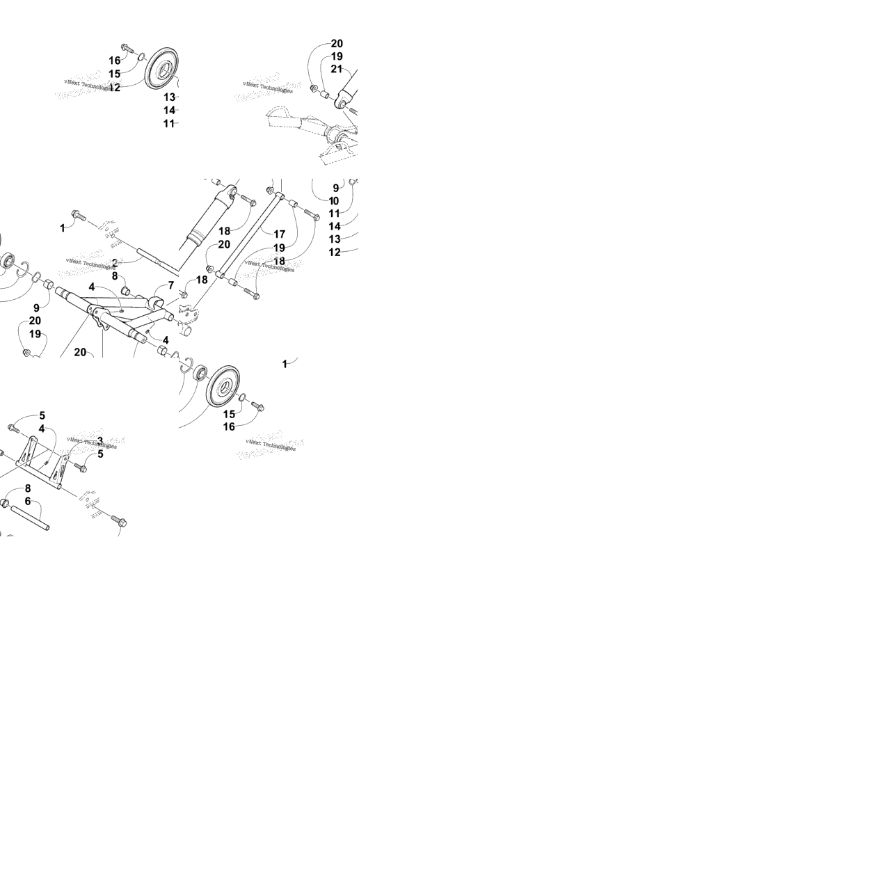Rear Suspension Rear Arm Assembly