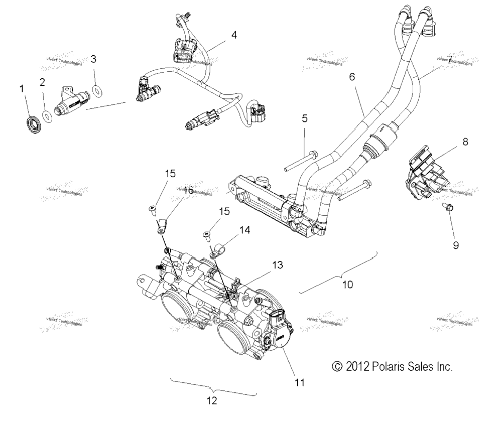 Fuel System, Rail, Lines & Throttle Body