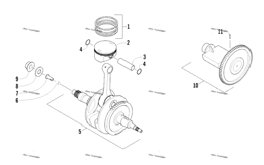 Piston And Crankshaft Assembly