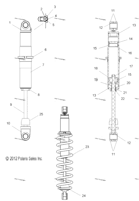 Suspension, Shock, Rear Track (49Snowshockrear)