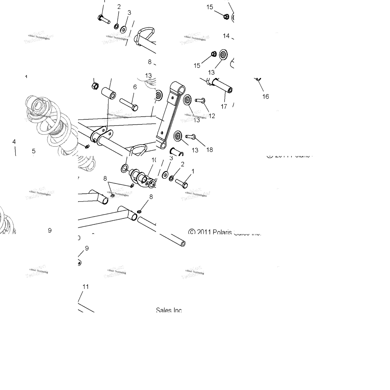 Suspension, Torque Arm, Front
