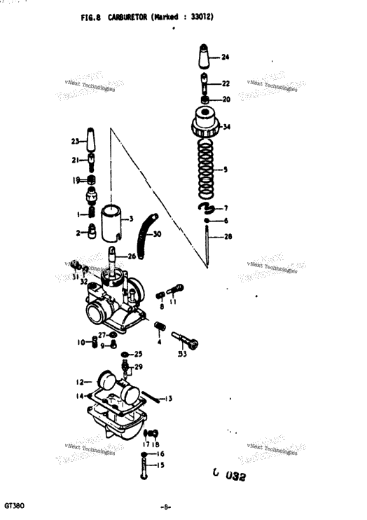 Carburetor (Marked : 33012)