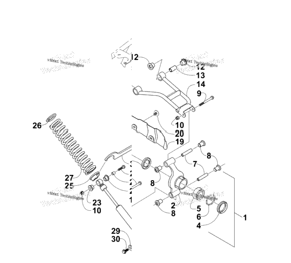 Rear Suspension Assembly (Vin Ending In 225000 And Up)