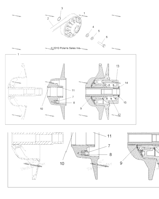 Drive Train, Secondary Clutch