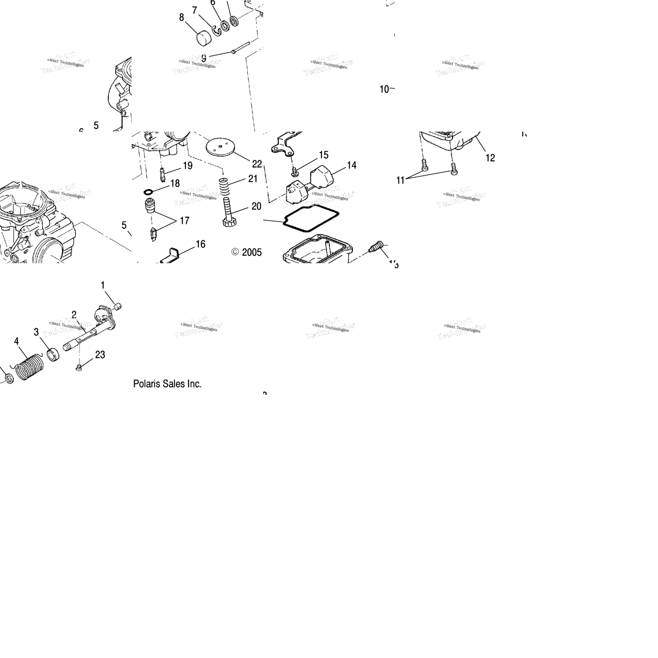 Engine, Carburetor, Lower