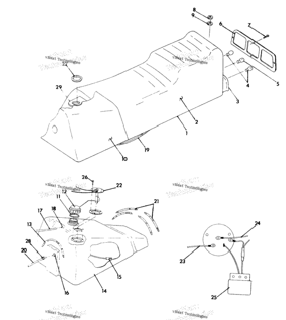Seat/Gas Tank Assembly 500 Classic