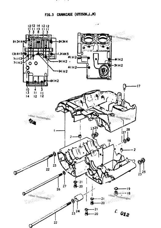 Crankcase (Gt250k