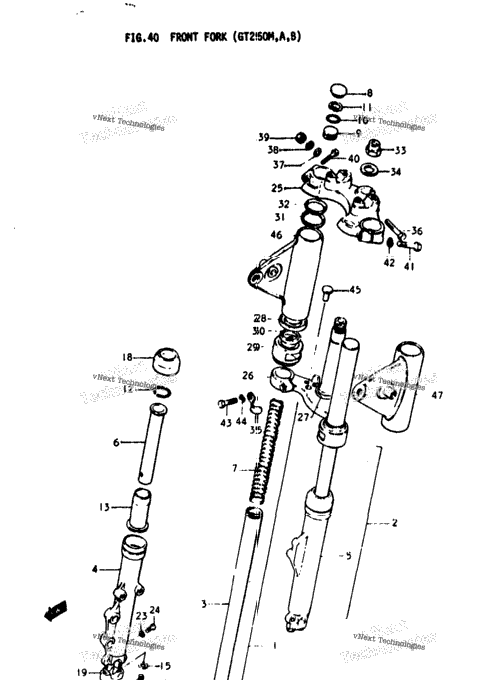 Front Fork (Gt250m